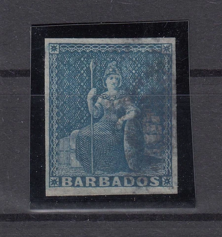 ML20151/ BRITISH BARBADOS - BRITANNIA - SG # 3 USED - CV 235 $ Cover