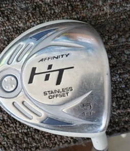 41 IN AFFINITY HT STAINLESS STEEL 19 DEG OFFSET 5 WOOD LADIES GOLF CLUB EXCELLEN - Picture 1 of 5