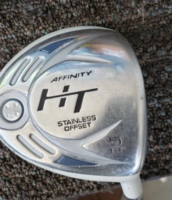 41 IN AFFINITY HT STAINLESS STEEL 19 DEG OFFSET 5 WOOD LADIES GOLF CLUB EXCELLEN - Image 1 of 4