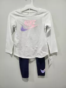 Nike Girl Logo T-Shirt & Stretchy pants Set ~Size~ 6X - Picture 1 of 4