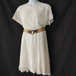 WOMEN'S PLUS SIZE 3X ** IVORY, LACE FANCY DRESS ** NEW CLOTHING - Picture 1 of 5