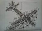 B 17 G BOEING FLYING FORTRESS DETAILED PLAN US AIR FORCE HEAVY BOMBER 1936 1945