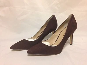 Via Spiga Carola Pump Heel 9.5 M Brntumber Suede New with Box - Picture 1 of 6