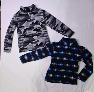 CHILDREN’S PLACE Zip Fleece Pullover Camouflage Santa Fe Muster Jungen Größe M/M 7/8 - Bild 1 von 9