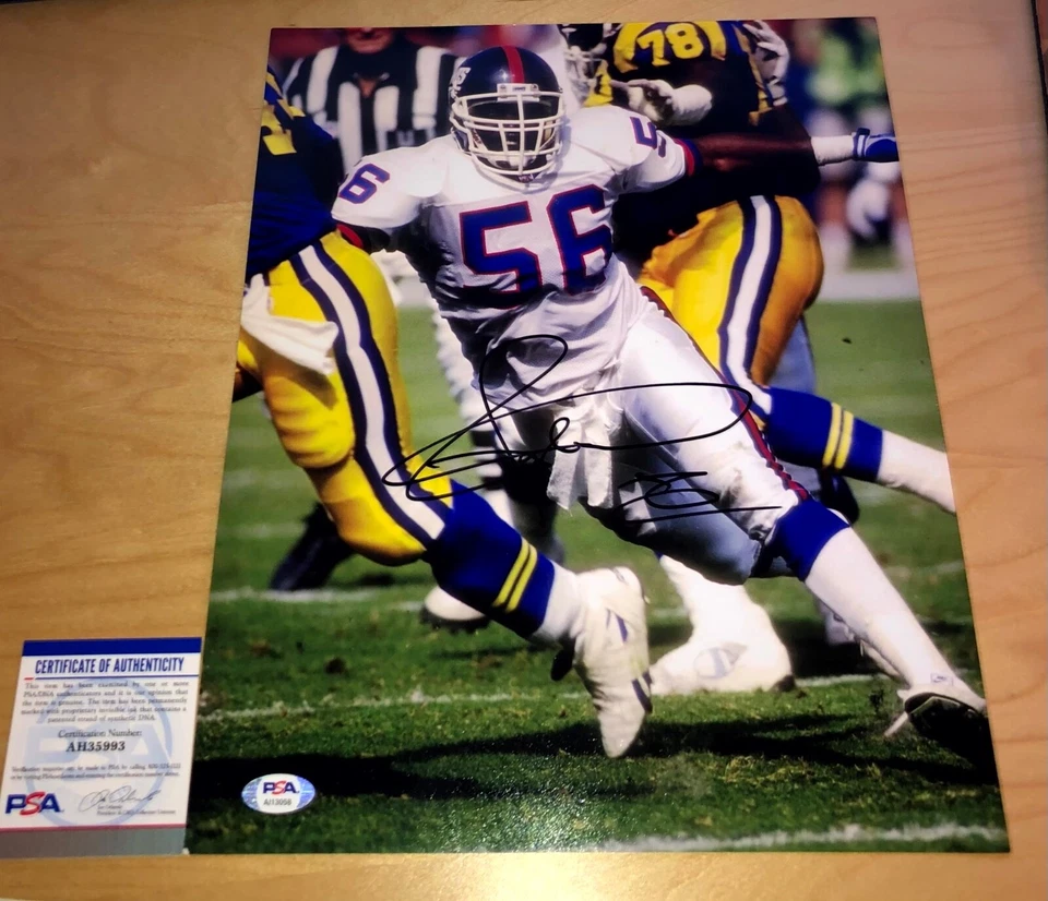 Lawrence Taylor New York Giants Signed Autographed 11x14 PSA A - Image 1 of 1