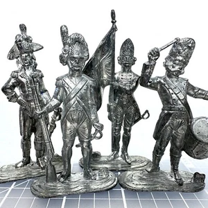 Napoleonic Wars Grenadier Toy Soldier Metal 1/32 Scale Figures Flag Bearer - Picture 1 of 6