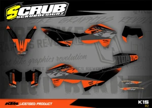 KTM Dekor EXC 125 200 250 300 400 450 530R 2008 2009 2010 2011 Aufkleber SCRUB - Bild 1 von 16