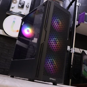 Fast Modern Gaming PC AMD Ryzen 5 5600 16GB DDR4 RX 7600 8GB 1TB NVMe Windows11 - Picture 1 of 3