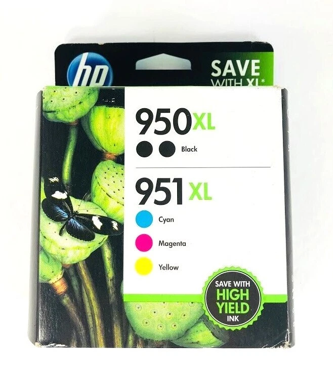 PACK DE 5 TINTAS HP GENUINAS 950XL negras y 951XL color OFFICEJET PRO 8630 caja sellada Foto 1 de 4