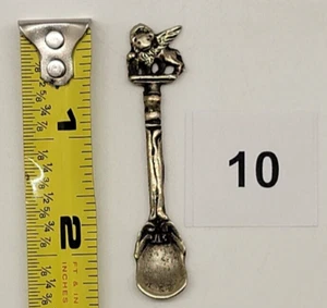 Cuchara de sal/especias de plata italiana coleccionable, Venecia - León de San Marcos - 2" - #10 - Imagen 1 de 4