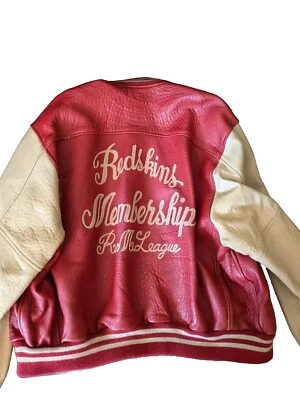 Blouson Cuir Vintage Teddy Redskins - Garment en cuir vintage leather jacket - Photo 1/4