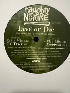 Naughty By Nature Live or Die 12' Vinyl Promo Master P Mystikal 1999 - Picture 1 of 2