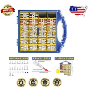 Umfassendes Marinequalität Kupfer Kabelschuhe Kit - 220 STCK. enthält Schrumpfschläuche - Bild 1 von 9
