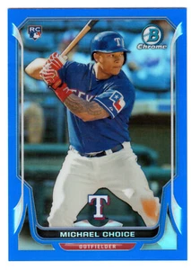2014 BOWMAN CHROME #18 MICHAEL CHOICE ROOKIE BLUE REFRACTOR #214/250 - Picture 1 of 1