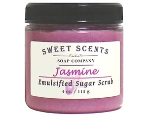 Exfoliante de azúcar con aroma a jazmín - exfoliante hecho a mano aromas dulces - Imagen 1 de 7