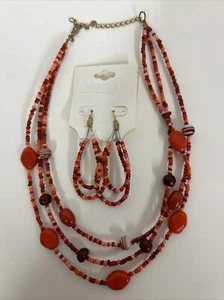 Rebecca Malone Earrings Necklace Set Multicolor NEW - Picture 1 of 4