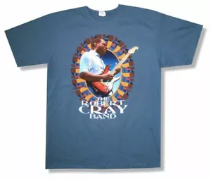 Robert Cray Band Oval Pic USA UK DE 2011 Tour blaues T-Shirt Größe Medium neu ohne Etikett - Bild 1 von 6