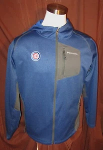 Giacca con cappuccio e zip intera MLB Chicago Cubs da uomo, blu, Columbia, taglia L, usata in ottime condizioni - Foto 1 di 6