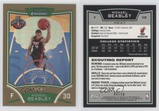 2008-09 Bowman Draft Picks & Stars Gold Refractor /50 Michael Beasley Rookie RC