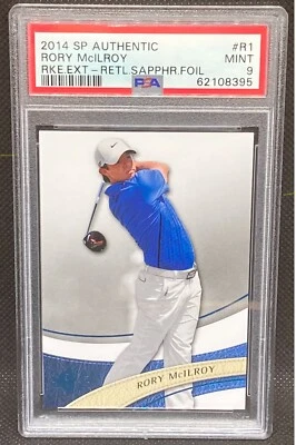 2014 Upper Deck SP Authentic Sapphire Blue Rookie Rory McIlroy PSA 9 - Image 1 of 2