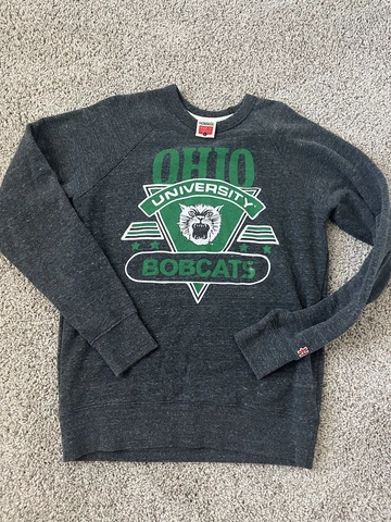 Ohio University Bobcats Athens Sweatshirt VTG Retro Homage Large L Made USA Cover