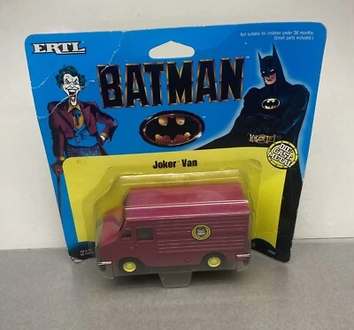 Vintage 1989 ERTL Batman Joker Van Diecast  #2494 New In Package - Image 1 of 4