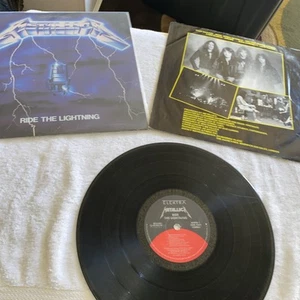 Metallica LP Ride The Lightning Elektra Masterdisc 60396-1 VINYL 1984. As Is - Picture 1 of 15