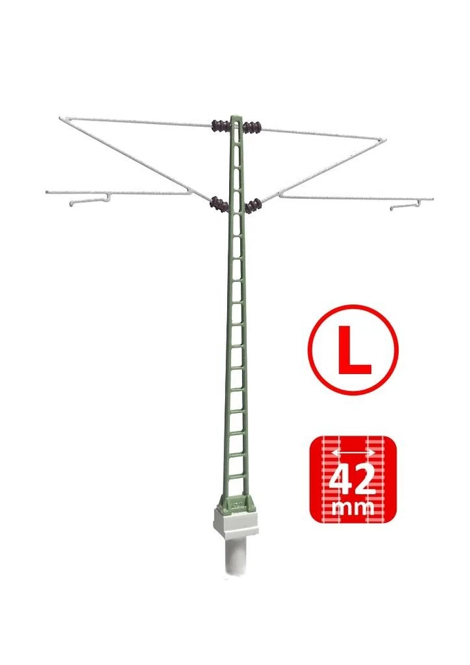 N-TRAIN Mittelmasten Re160 Ausleger L (6 St.) - Spurweite N Modellbahn Zubehör - Bild 1 von 1