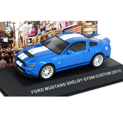 1/43 Ford Mustang Shelby GT500 2013 Custom Blue Sports Car diecast Altaya - Image 1 of 2