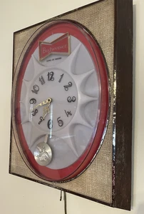 Anheuser Busch Budweiser Lighted Pendulum Clock Sign Lights Vintage - Picture 1 of 5