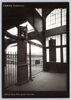 Postcard New Jersey Jersey City Liberty State Park Train CRRNJ Terminal 65C - Image 1 of 2