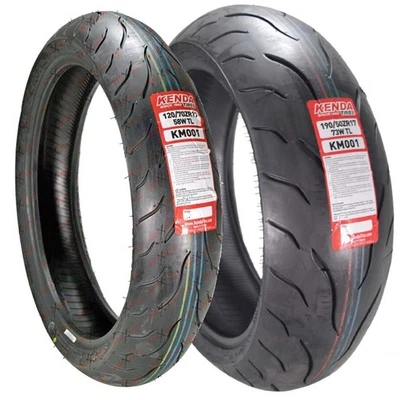 Touring Motorcycle Tyres Kenda KM1 120/70 ZR17 58W & 190/55 ZR17 75W TL Aprilia - Image 1 of 4