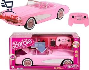 Hot Wheels Corvette Barbie Remote Control Car Battery-Operated RC Toy Kids Pink - Picture 1 of 8