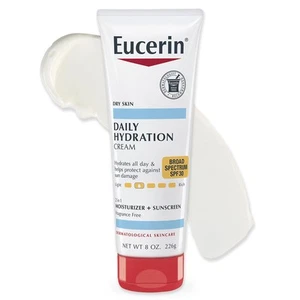 Eucerin Daily Hydration Broad Spectrum SPF 30 Sunscreen Body Cream for Dry Skin, - Picture 1 of 13
