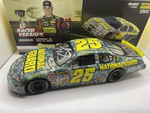 SIGNED 2007 Casey Mears Charlotte Coke 600 Race Win 1:24 National Guard Diecast - Picture 1 of 4