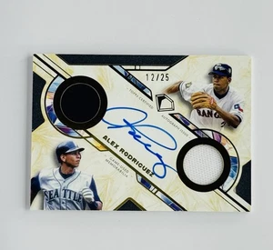 2025 Topps Diamond Icons Alex Rodriguez Auto Dual Game-Worn Relic /25 SSP  💎 - Picture 1 of 5