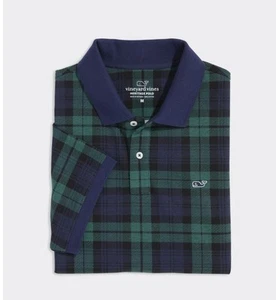 Blackwatch Plaid Heritage Pique Polo Herren XL - Bild 1 von 4