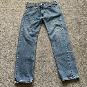 Levi's 505 Straight Leg Regular Fit Jeans Herren 34 x 32 Blau Dark Wash Stretch - Bild 1 von 5