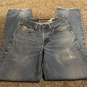 Cinch WRX FR Jeans White Label Mens 30x34 Straight Leg Blue Denim HRC-2 - Picture 1 of 6