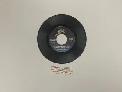 Jukebox 45 & Title Strip Merle Haggard Are The Good Times Really Over Tested Foto 1 de 2