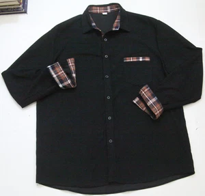 XXL Unbranded Blue Mens Solid Pocket Corduroy Dress Shirt Mans 2XL WS86 - Picture 1 of 6