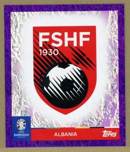 2024 Topps Euro Sticker Purple Albania Badge ALB 1 - Bild 1 von 2