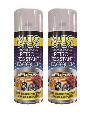 400ML Clear Lacquer Petrol Resistant High Gloss Spray Aerosol Auto Extreme