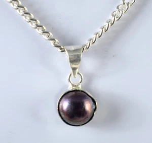 Naturale 5.35 KT Tahitiana Nero Pacifico Mare Perla Gemma Ciondolo Buona Luck - Foto 1 di 7