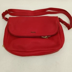 Fossil Red Leather Handbag Women's Casual Shoulder Bag With Dust Bag Included - Picture 1 of 24