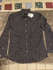 NWT EASY-IRON SHIRT SLIM FIT Men’s H&M Medium - Picture 1 of 11