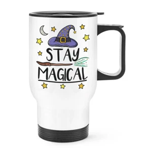 Stay Magischer Reise Becher Tasse Mit Griff Lustiger Witz Spruch Hexe Zauberer - Bild 1 von 1
