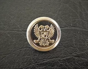 Escudo de águila de doble cabeza original de la Segunda Guerra Mundial y botón uniforme austriaco - Imagen 1 de 2