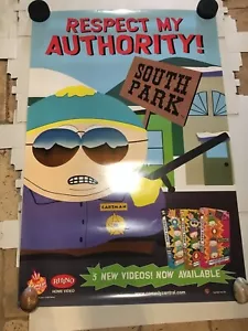South Park ""Respect my Authority"" ORIGINAL Video POSTER nie aufgehängt neu 27 x 40 - Bild 1 von 2