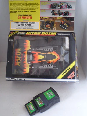  (1998) TMH FlexPak TYCO R/C NITRO BULLDOZER CAR 49MHz Black/Yellow w/ Box - Image 1 of 4